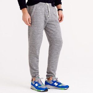 J Crew Authentic Slim Fleece Sweatpants - Grey Med